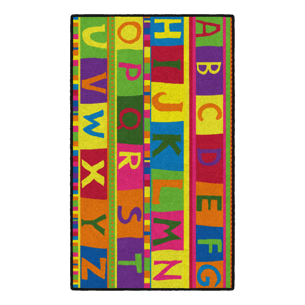 Flagship Carpets ABC Tapestry, 4ft x 6ft, Multicolor
