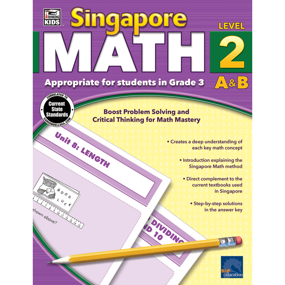 Thinking Kids Singapore Math Workbook, Grade 3