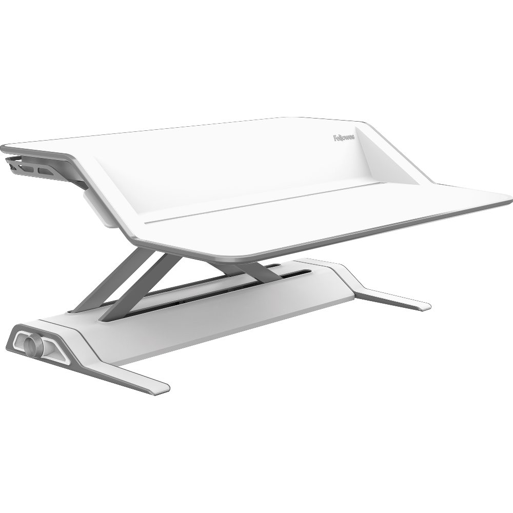 Fellowes Lotus Adjustable Sit-Stand Workstation, White