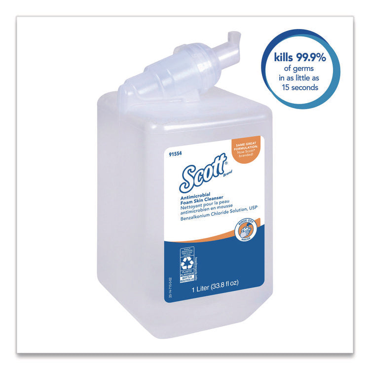 Antimicrobial Foam Skin Cleanser Refill, Fresh Scent, 1,000 mL