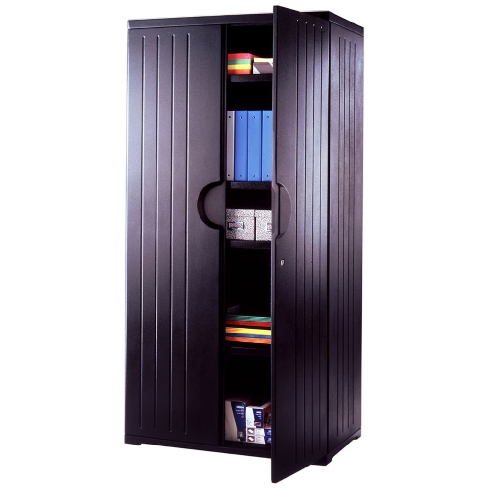Iceberg OfficeWorks Storage Cabinet, 72inH x 36inW, Black