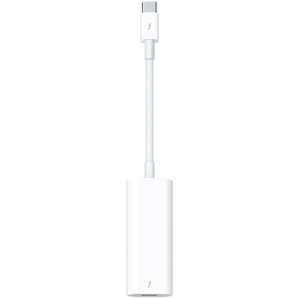Apple Thunderbolt 3 (USB-C) to Thunderbolt 2 Adapter - Thunderbolt 2/Thunderbolt 3 Data Transfer Cable for Hard Drive, MacBook Pro - First End: 1 x USB Type C - Male - Second End: 1 x Thunderbolt 2 - Female - White