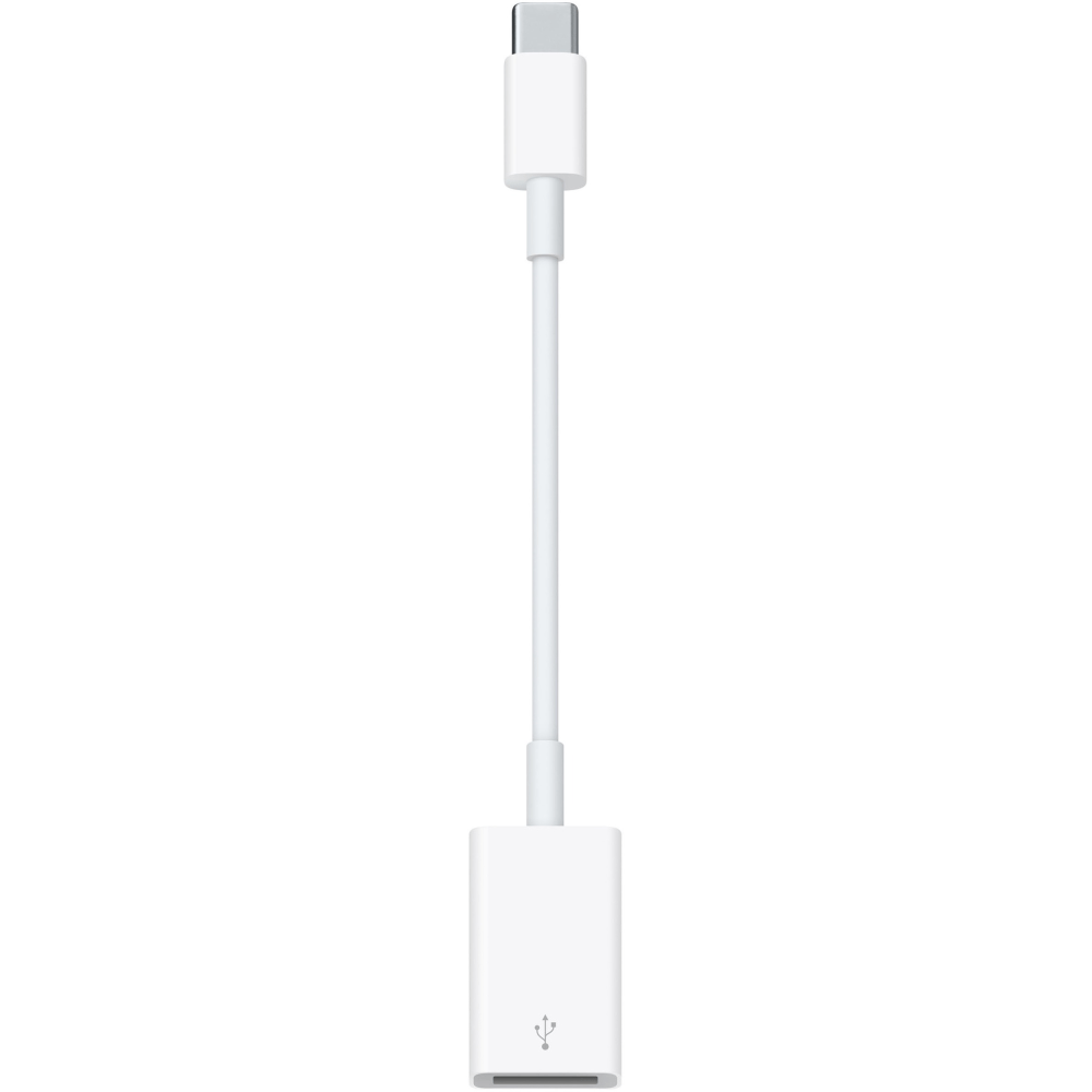 Apple USB-C to USB Adapter - USB Data Transfer Cable for MacBook, Flash Drive, Camera, iPod, iPhone, iPad - First End: 1 x 24-pin USB 3.1 Type C - Male - Second End: 1 x 9-pin USB Type A - Female