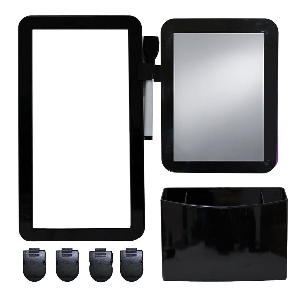 Inkology 8-Piece Magnetic Locker Set, Black