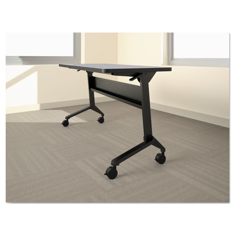 Flip-N-Go Table Base, 46.88w X 21.25d X 27.88h, Black