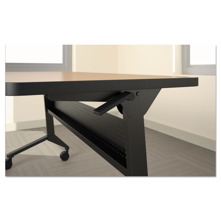 Flip-N-Go Table Base, 46.88w X 21.25d X 27.88h, Black