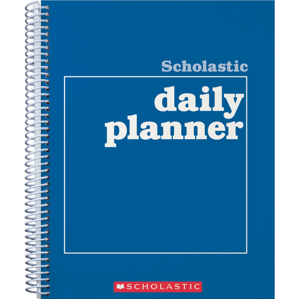 Scholastic Undated Daily Planner, 8 1/2in x 11in, Blue