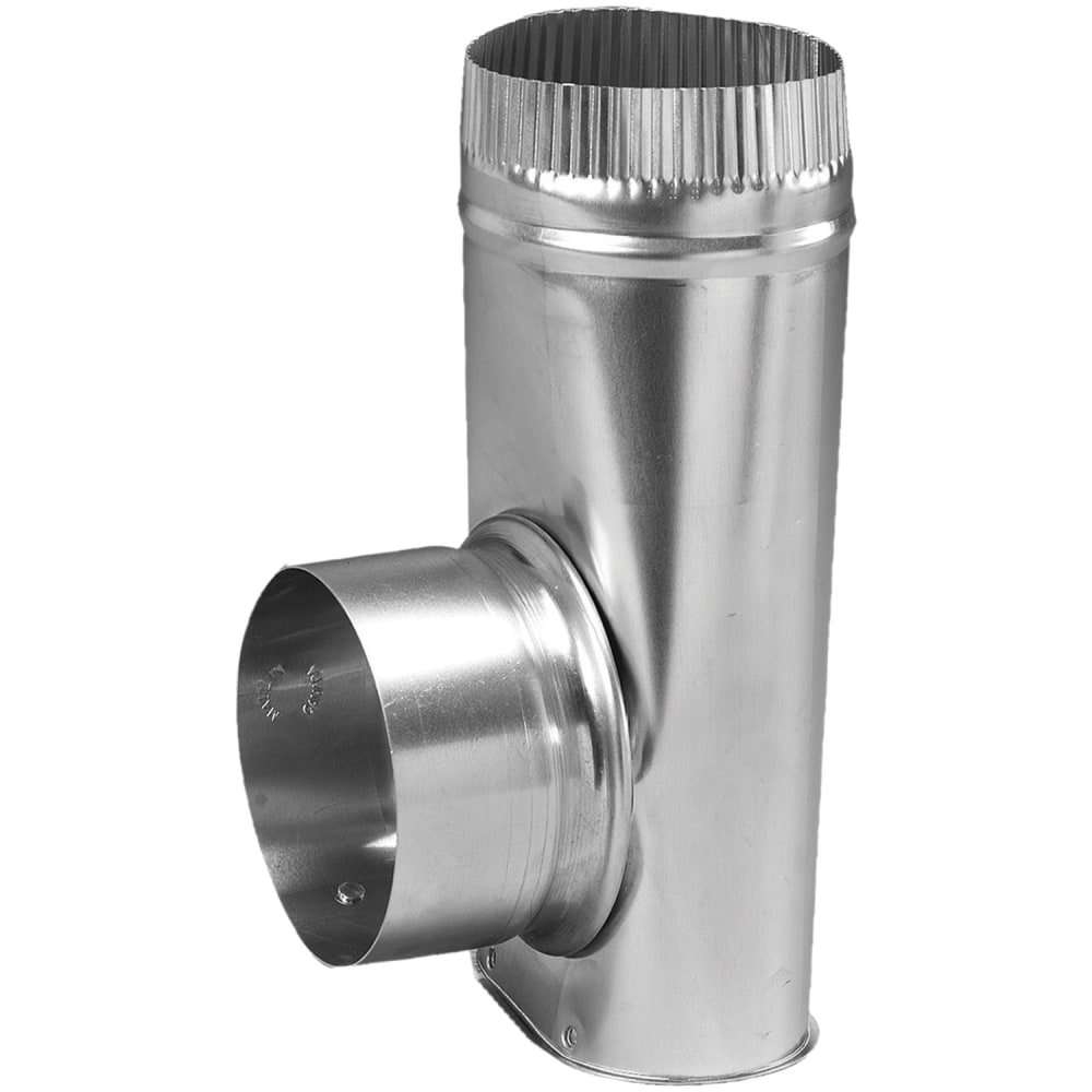 Deflecto Dryer Offset Connector, 10in x 4in, Silver