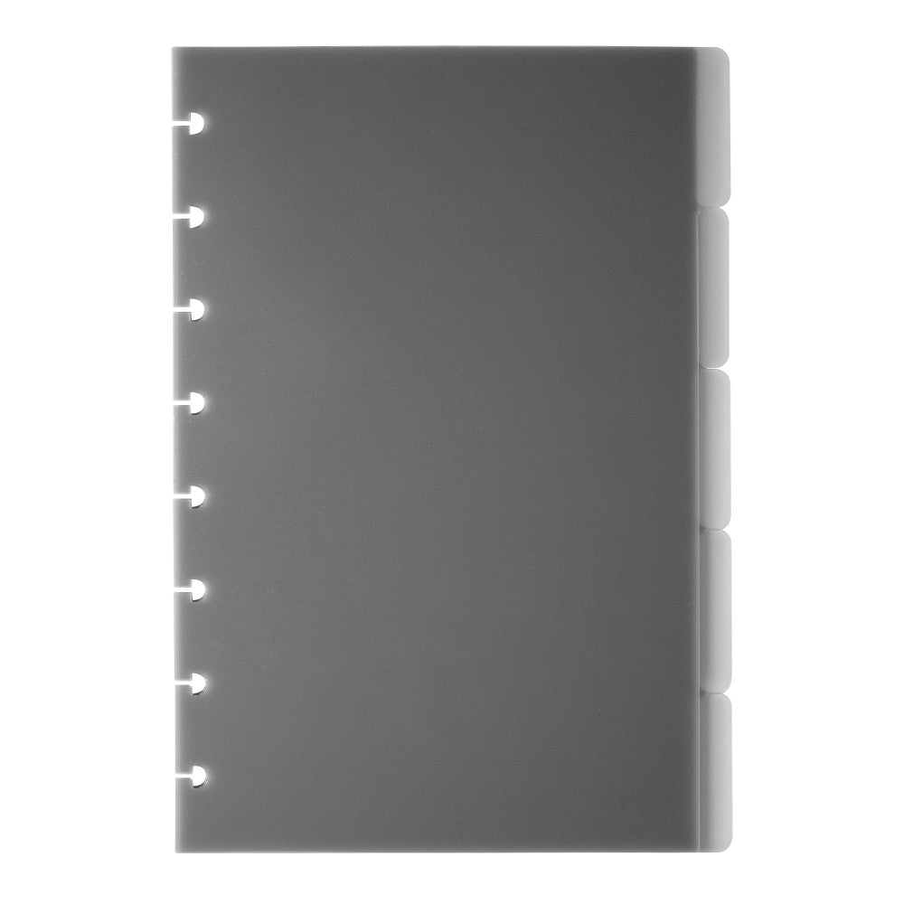 TUL Discbound Tab Dividers, Junior Size, Gray, Pack of 5