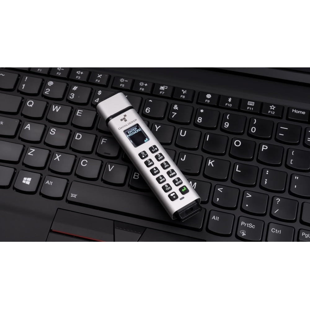 DataLocker K350 256 GB Encrypted USB Drive - 256 GB - USB 3.2 (Gen 1) Type A, USB 2.0 Type A - 190 MB/s Read Speed - 190 MB/s Write Speed - 256-bit AES - 3 Year Warranty - TAA Compliant