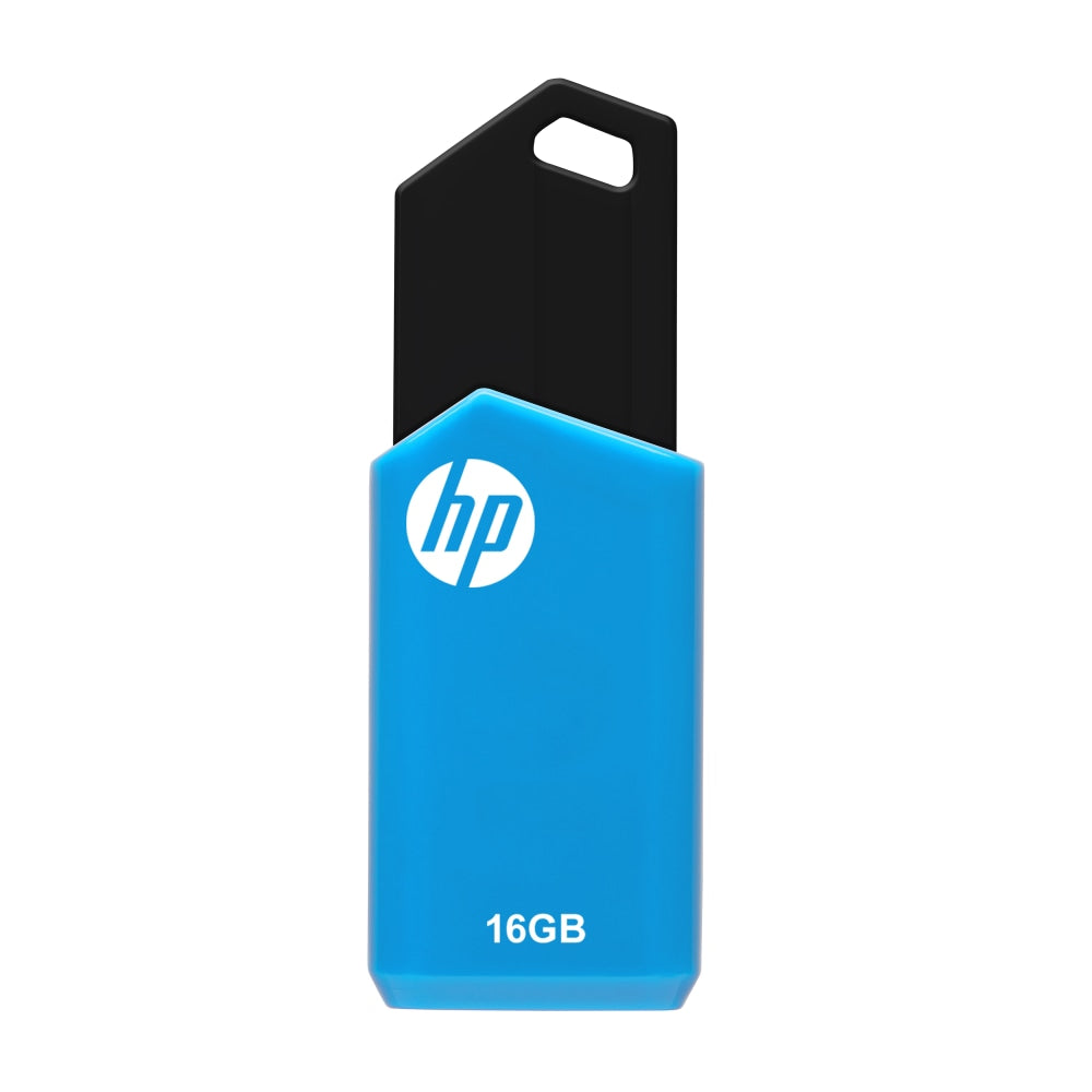 HP v150w USB 2.0 Flash Drive, 16GB, Blue