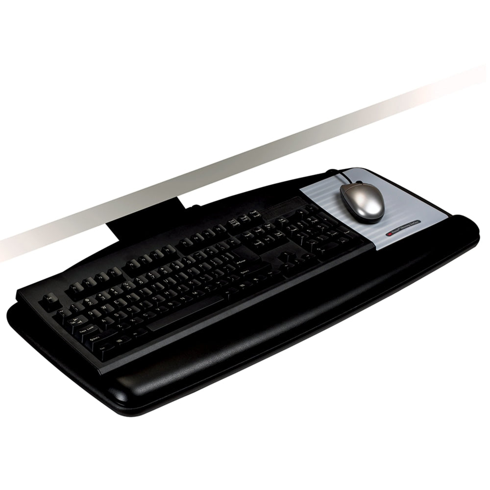 3M AKT90LE Adjustable Keyboard Tray, Black/Charcoal
