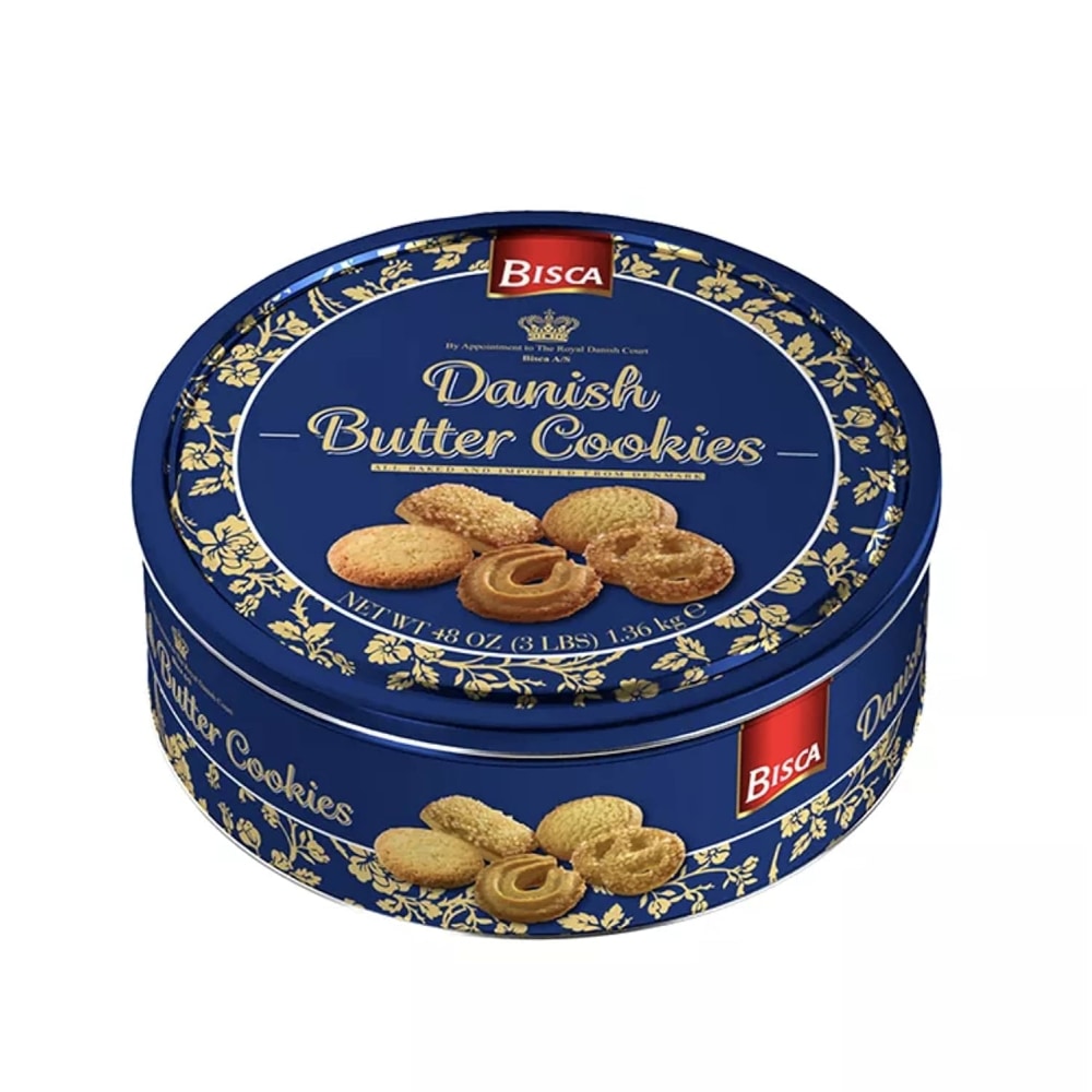 Bisca Danish Butter Cookie Tin, 3 Lb