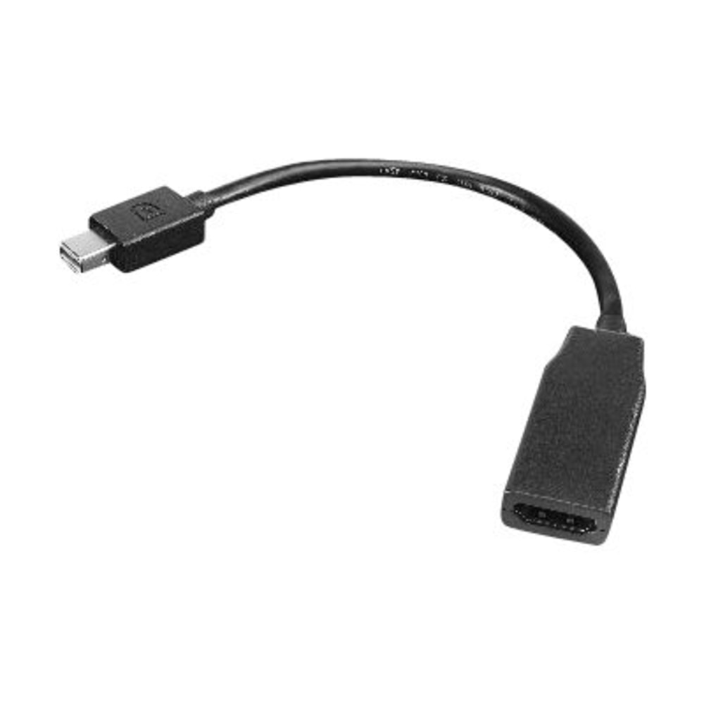 Lenovo - Display cable - Mini DisplayPort (M) to HDMI (F) - 7.9 in - for ThinkCentre M75t Gen 2; ThinkPad P51; ThinkStation P330 Gen 2; P34X; P350; P520; P620