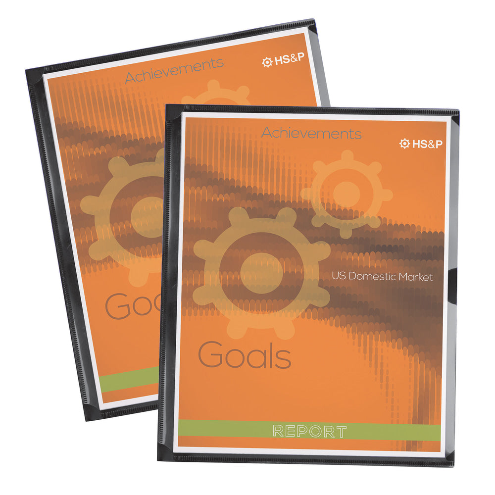 Office Depot Brand Display Front Pocket Folder, Black