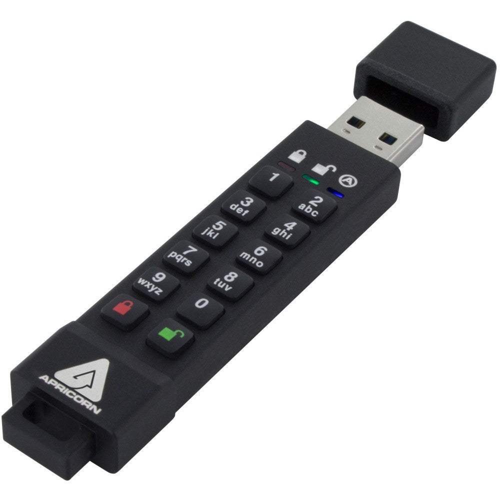 Apricorn 32GB Aegis Secure Key 3z USB 3.1 Flash Drive - 32 GB - USB 3.1 - 77 MB/s Read Speed - 72 MB/s Write Speed - 256-bit AES - 3 Year Warranty - TAA Compliant