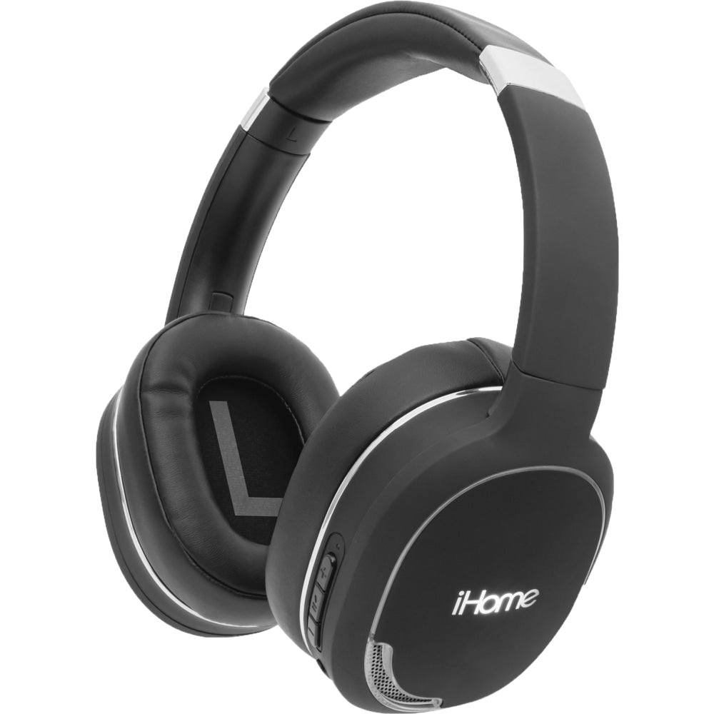 iHome TX-56 True Wireless Bluetooth Over-Ear Headphones, Black