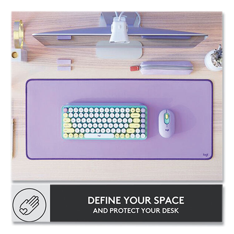Studio Series Polyester Desk Mat, 27.5 x 11.8, Lavender