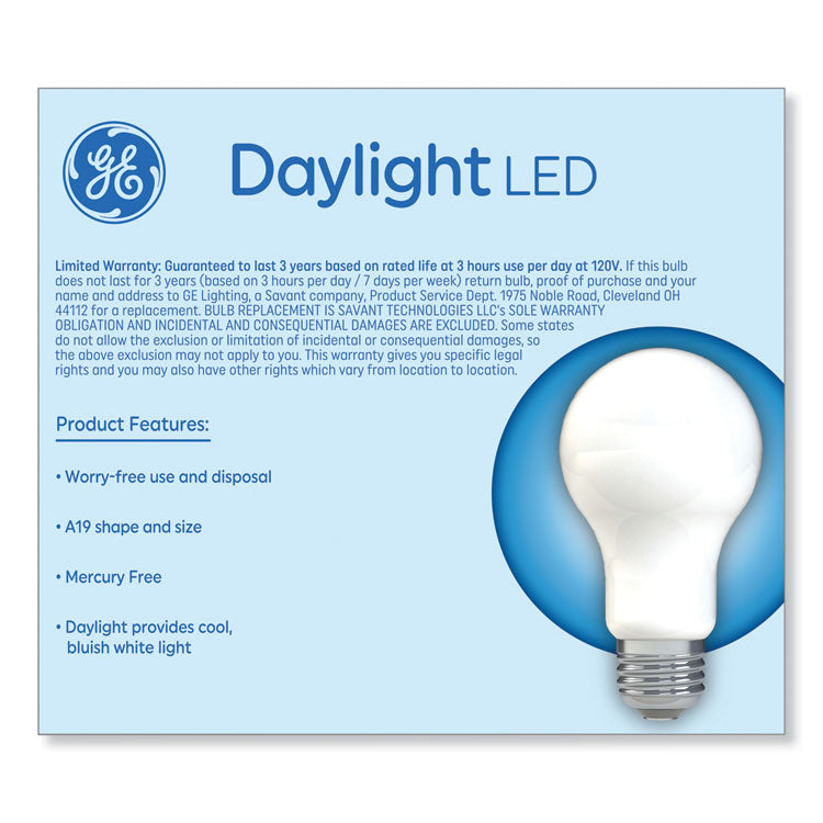 Classic Led Non-Dim A19 Light Bulb, 9 W, Daylight, 2/pack