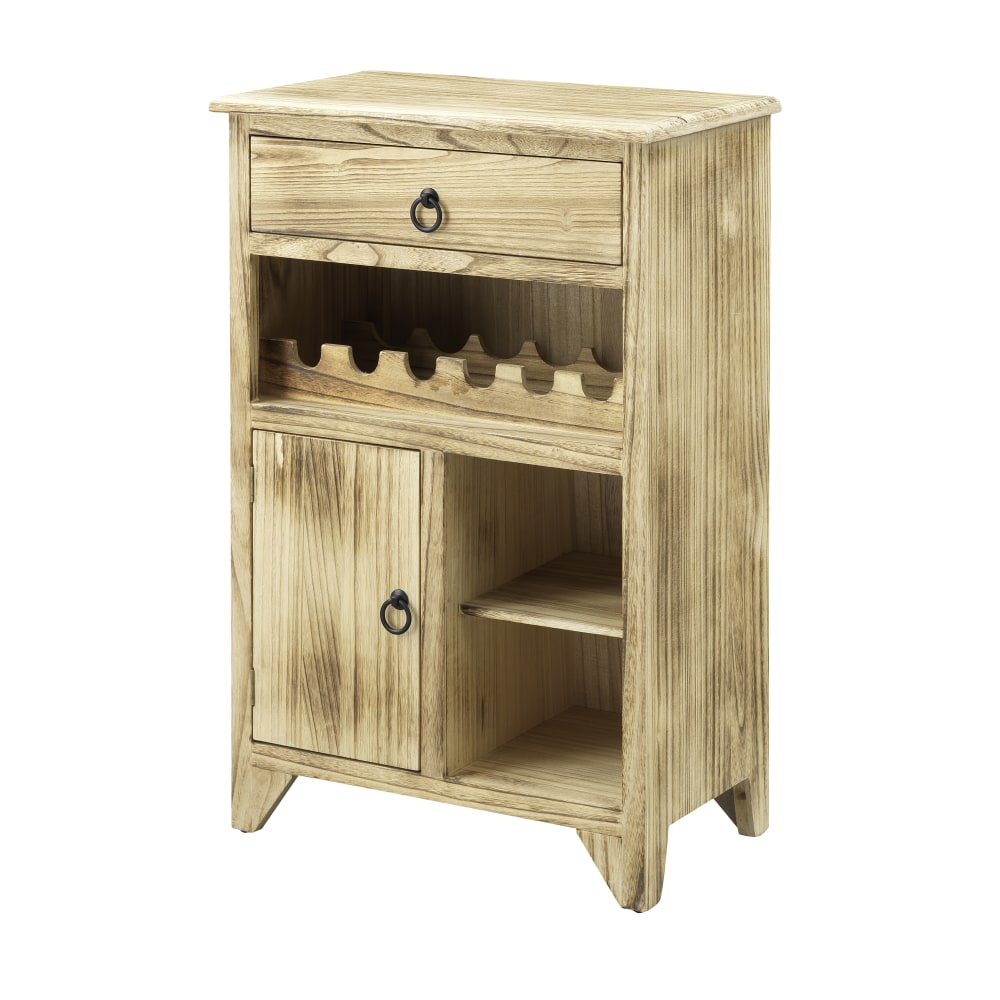 Coast to Coast 24inW Wine Cabinet, Boardwalk Brown