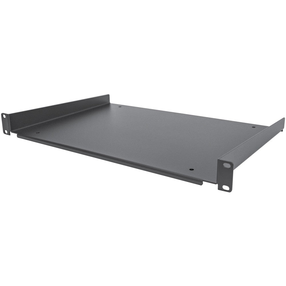 StarTech.com 1U Server Rack Cabinet Shelf - Fixed 12in Deep Cantilever Rackmount Tray for 19in Data/AV/Network Enclosure w/cage nuts, screws - 1U 19in server rack cabinet shelf 12in deep