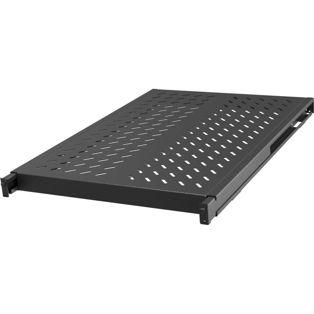 Vertiv 1U Depth Adjustable Fixed shelf 250Lbs Black - 1U Rack Height x 19in Rack Width x 33.60in Rack Depth - Rack-mountable - Black - Metal - 248.02 lb Maximum Weight Capacity