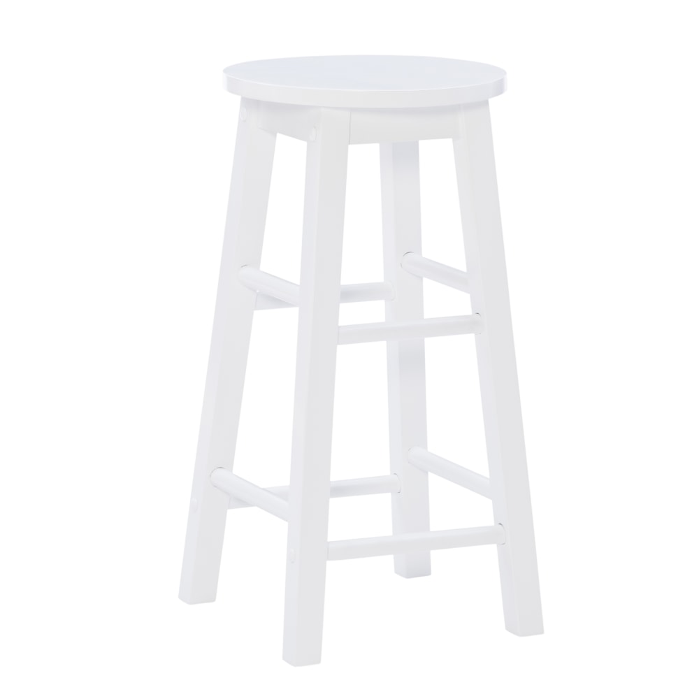 Linon Elmore Backless Counter Stool, White