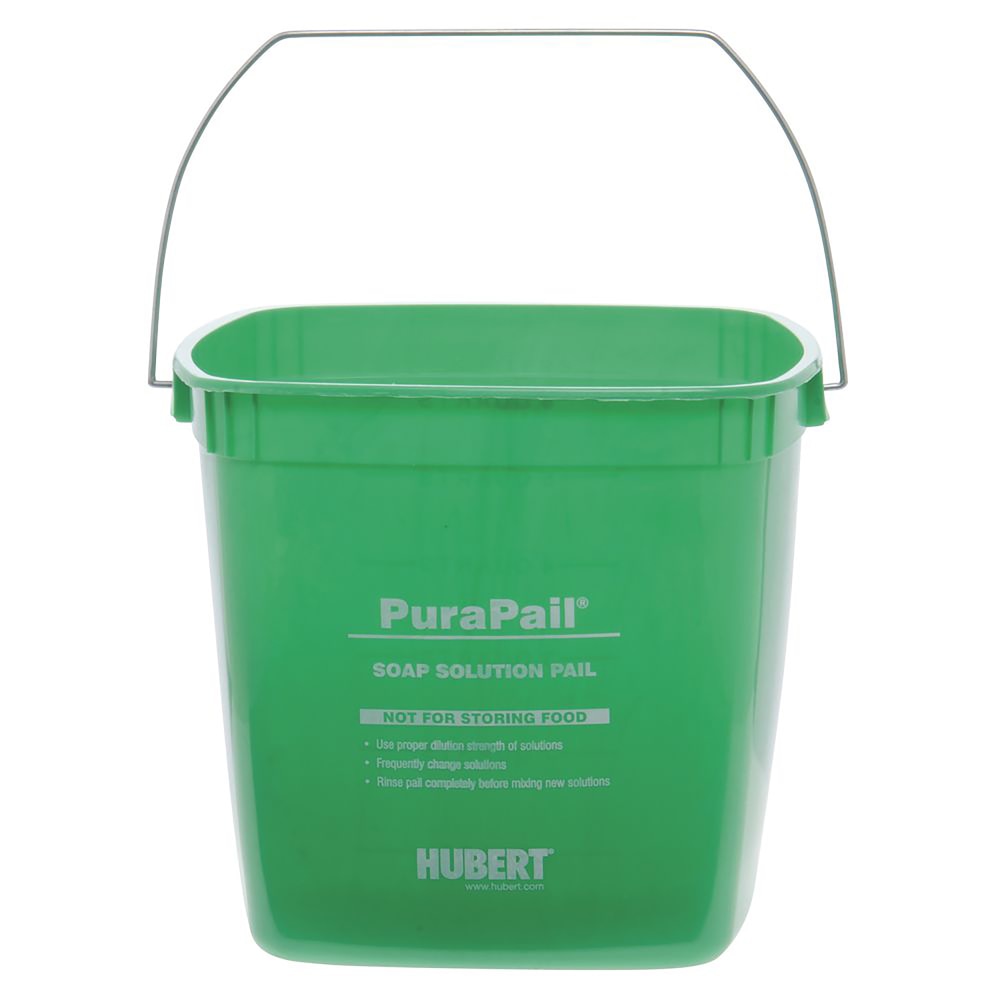 Hubert Cleaning Utility Bucket, 6 Qt, Green