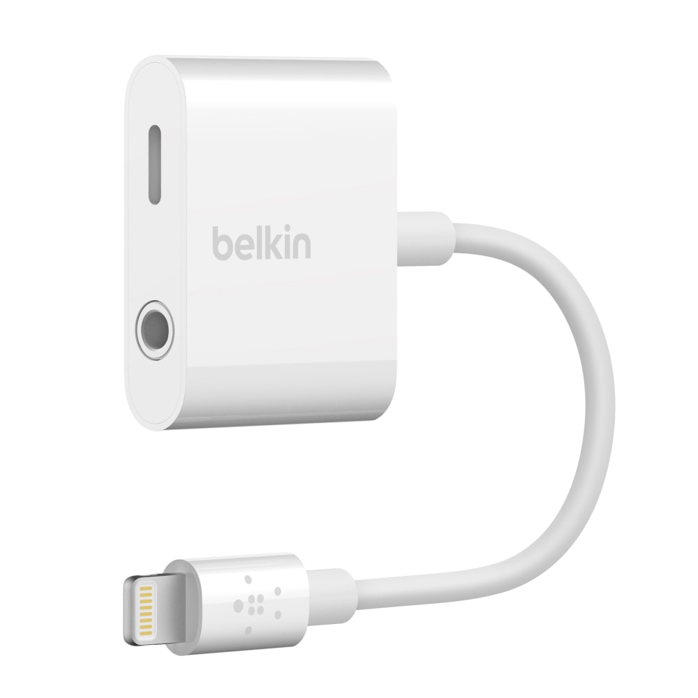 Belkin Audio + Charge RockStar 3.5 mm Audio Lightning, White