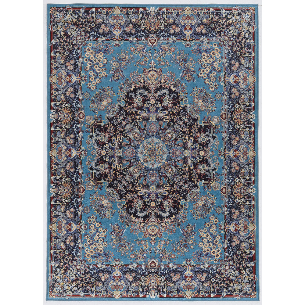 Linon Innova Area Rug, 2-9/53ft x 3-9/53ft, Piero Blue/Navy