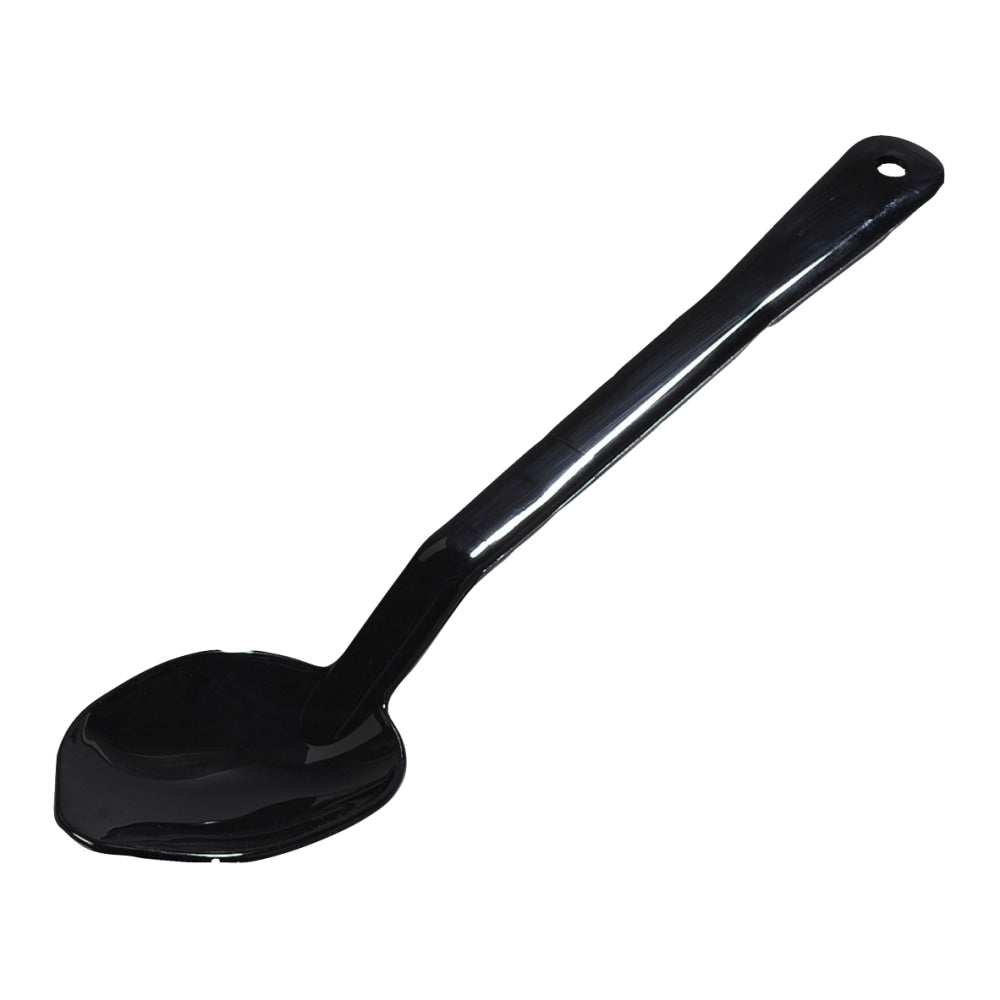 Carlisle Solid Spoons, 13in, Black, Case Of 12