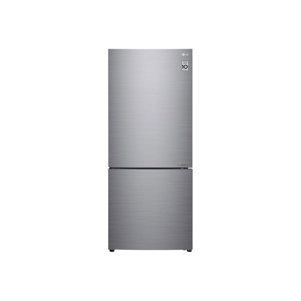 LG LBNC15231V - Refrigerator/freezer - bottom-freezer - width: 27.6 in - depth: 27.6 in - height: 67.7 in - 14.7 cu. ft - platinum silver