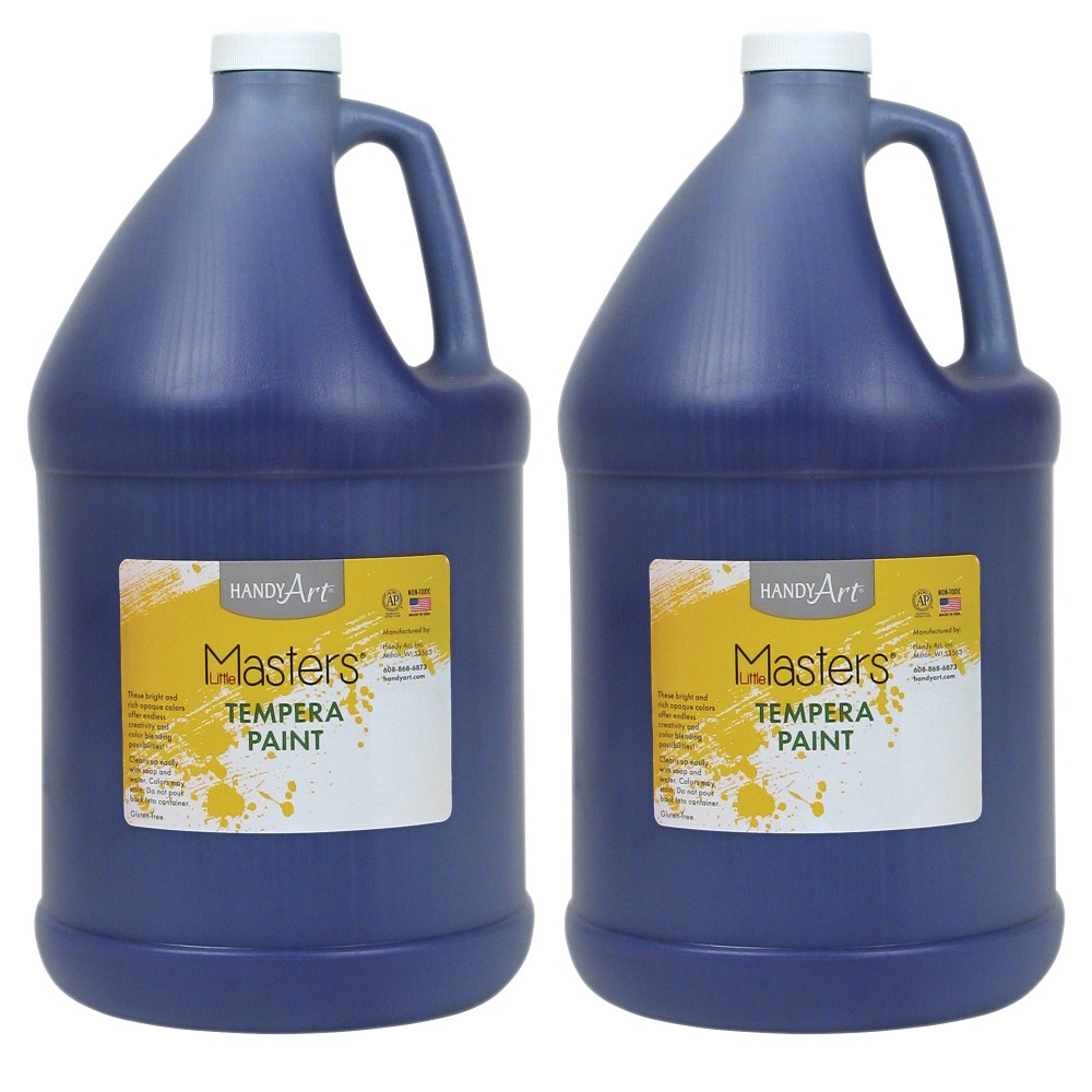 Little Masters Tempera Paint, 128 Oz, Violet, Pack Of 2