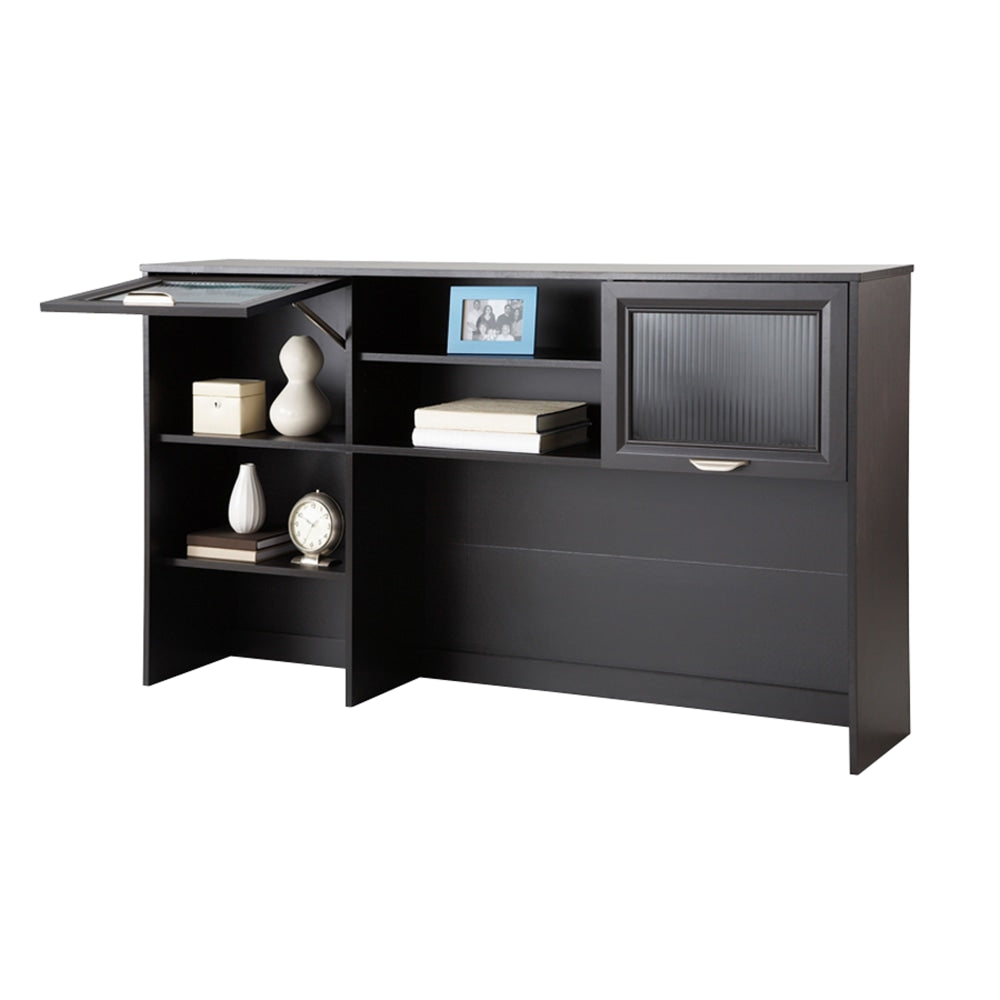 Realspace Magellan 58inW Hutch For Corner Desk, Espresso