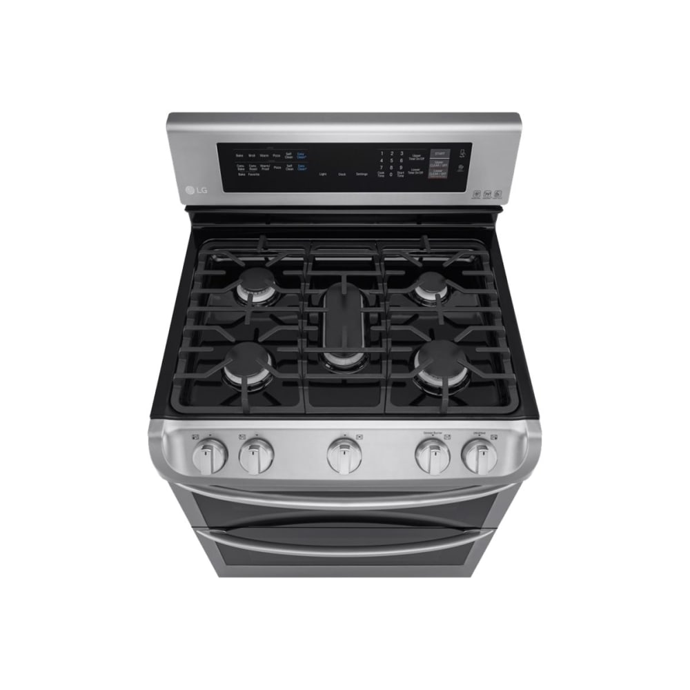 LG 6.9 cu. ft. Gas Double Oven Range with ProBake Convection - 30in - Stainless Steel