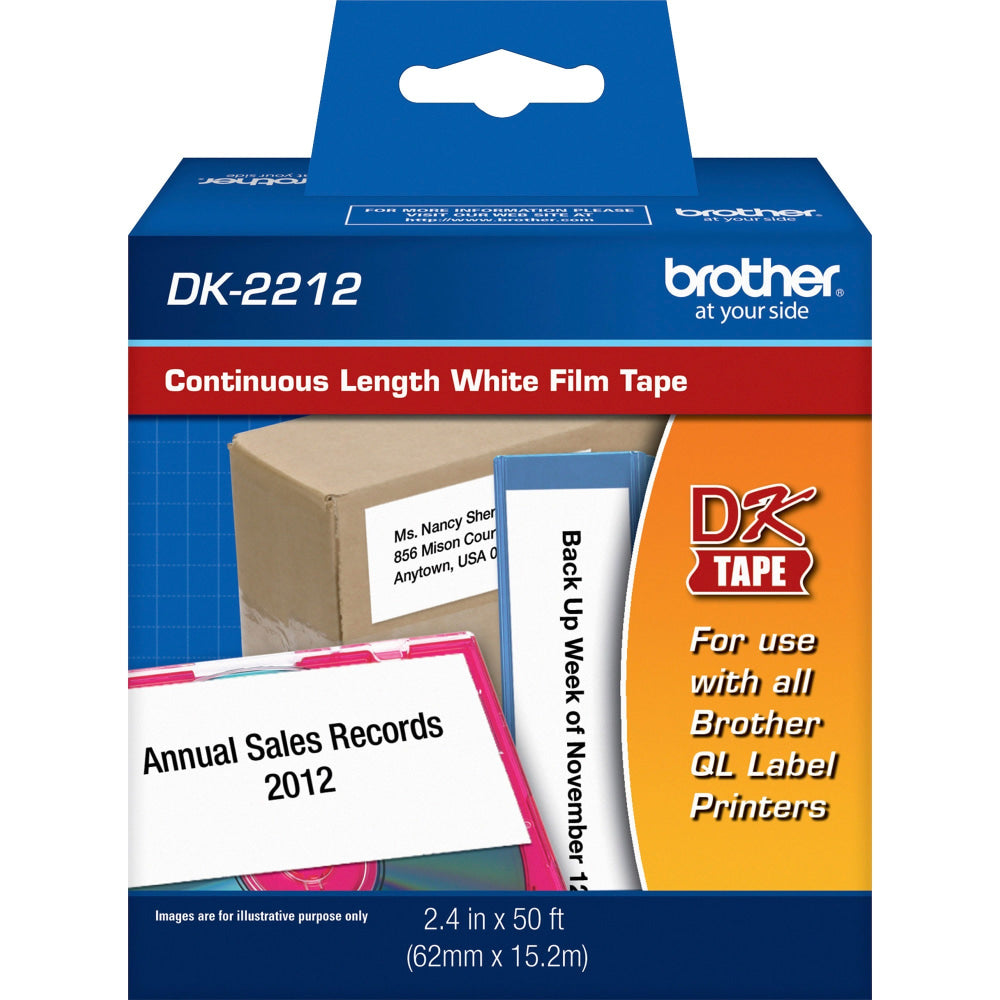 Brother DK2212 Label Tape, 2-3/7 X 50ft