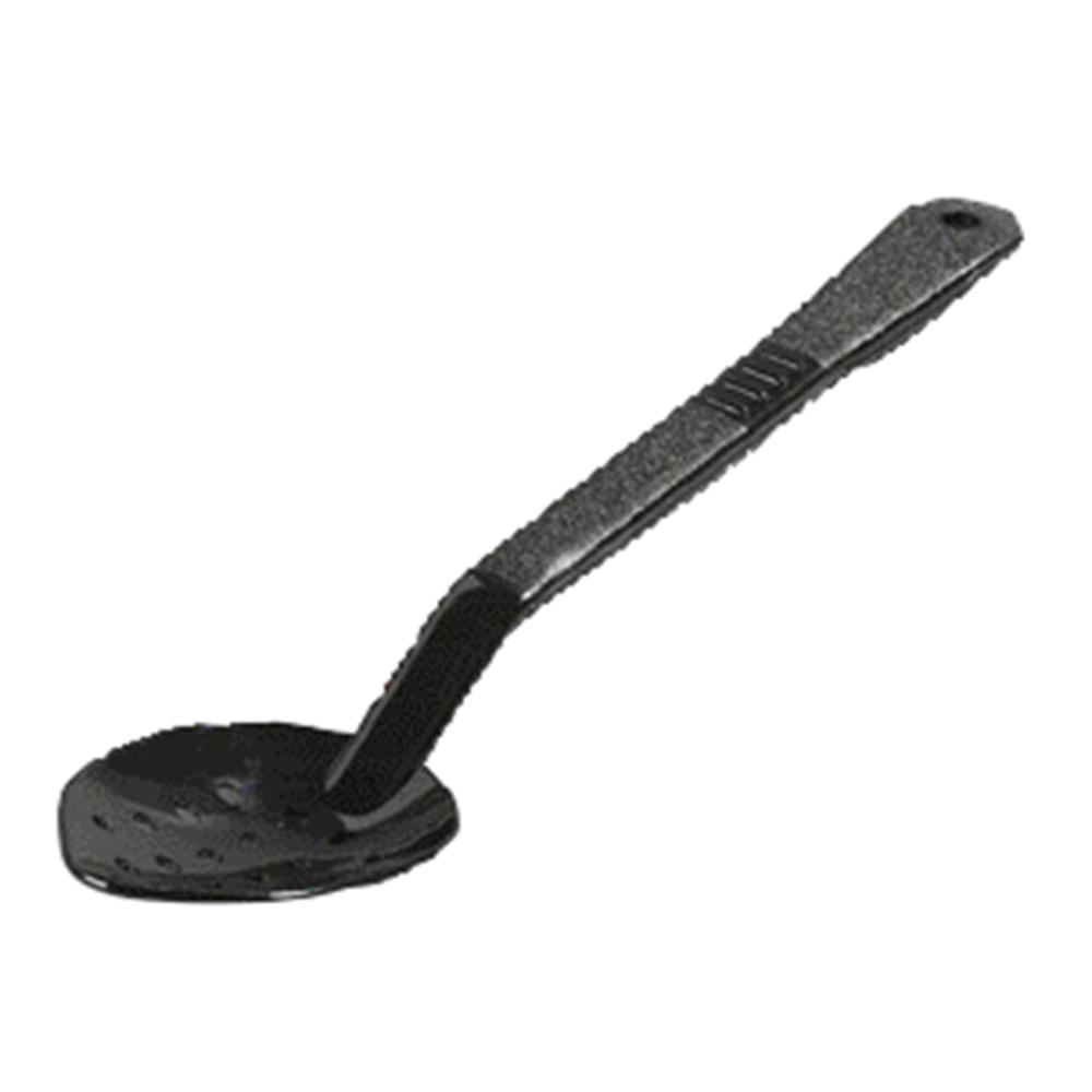 Carlisle Perforated High-Heat Serving Spoons, 13inL, Black, Pack Of 12