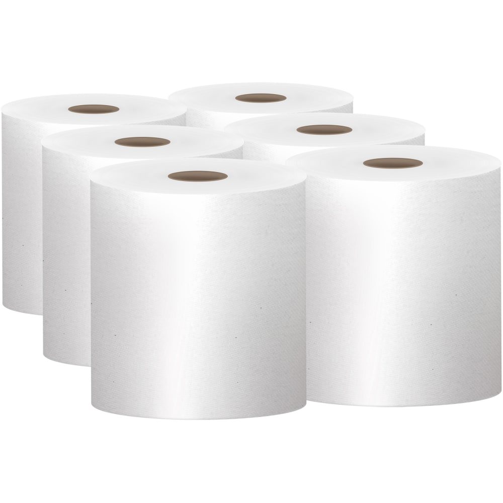 Scott Professional 1-Ply Paper Towels, 60% Recycled, 1000ft Per Roll, Pack Of 6 Rolls