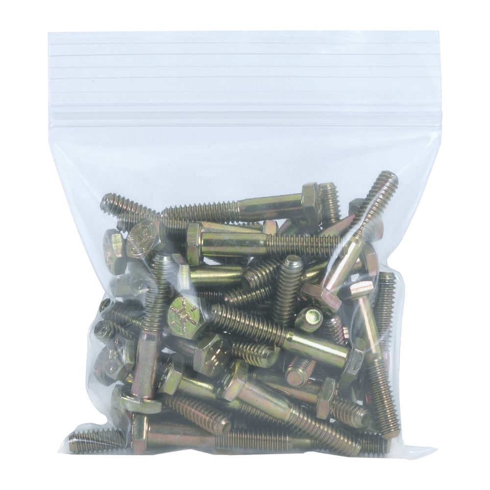 Partners Brand 8 Mil Reclosable Poly Bags, 20in x 20in, Clear, Case Of 100