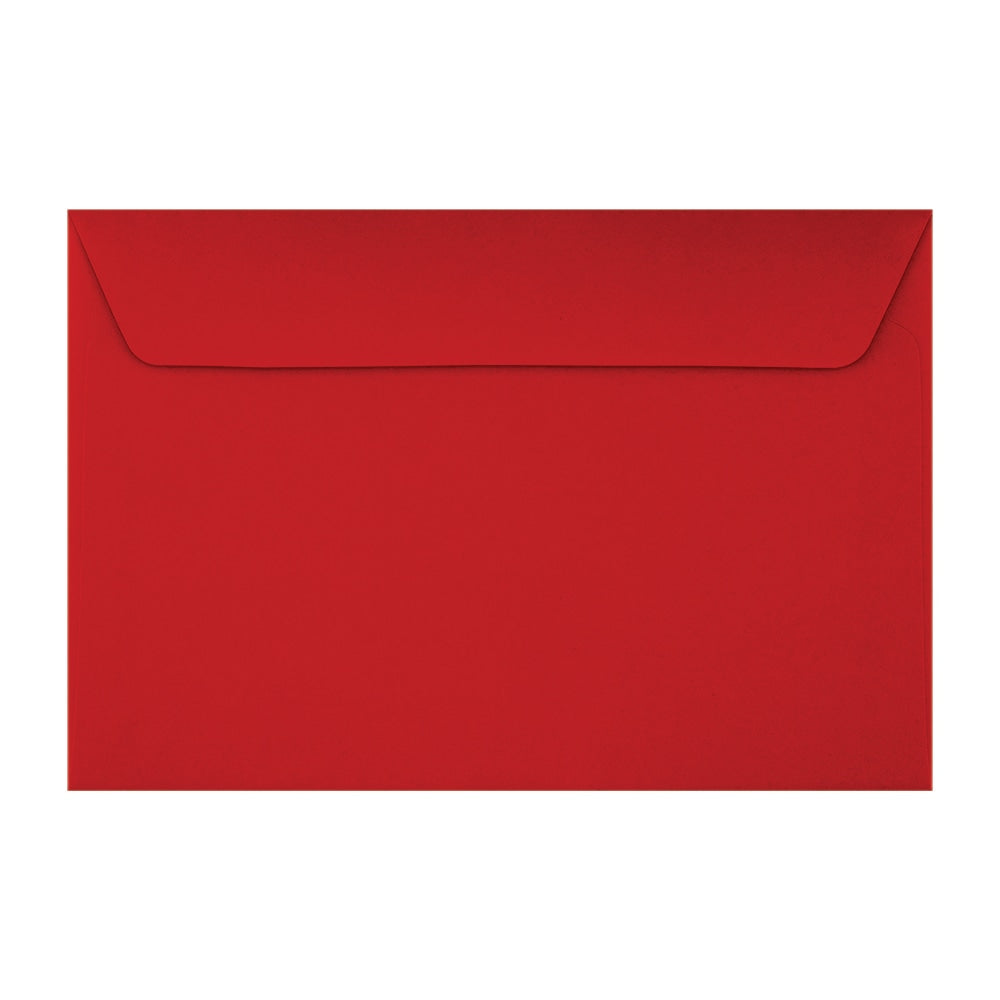 LUX Booklet 6in x 9in Envelopes, Peel & Press Closure, Holiday Red, Pack Of 50