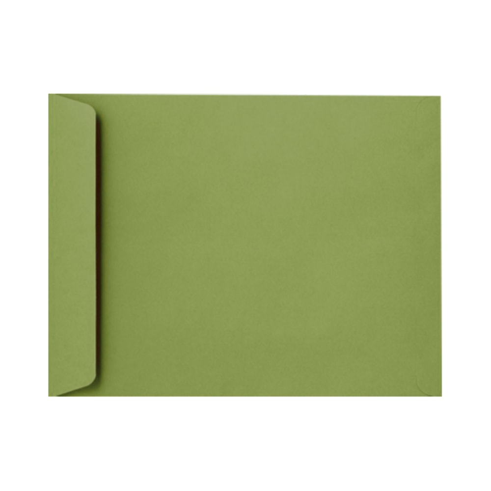 LUX Open-End 9in x 12in Envelopes, Peel & Press Closure, Avocado Green, Pack Of 250