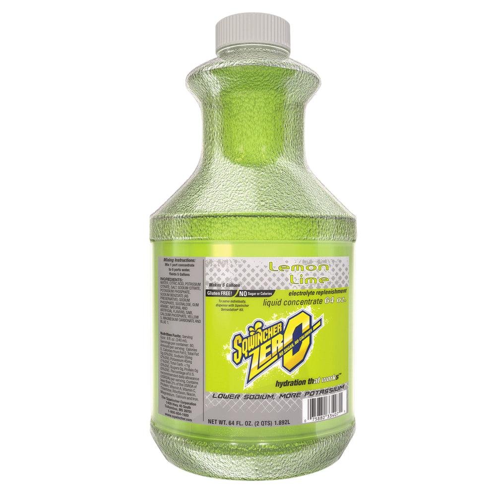 Sqwincher Lite Liquid Concentrate, Lemon-Lime, 64 Oz, Case Of 6
