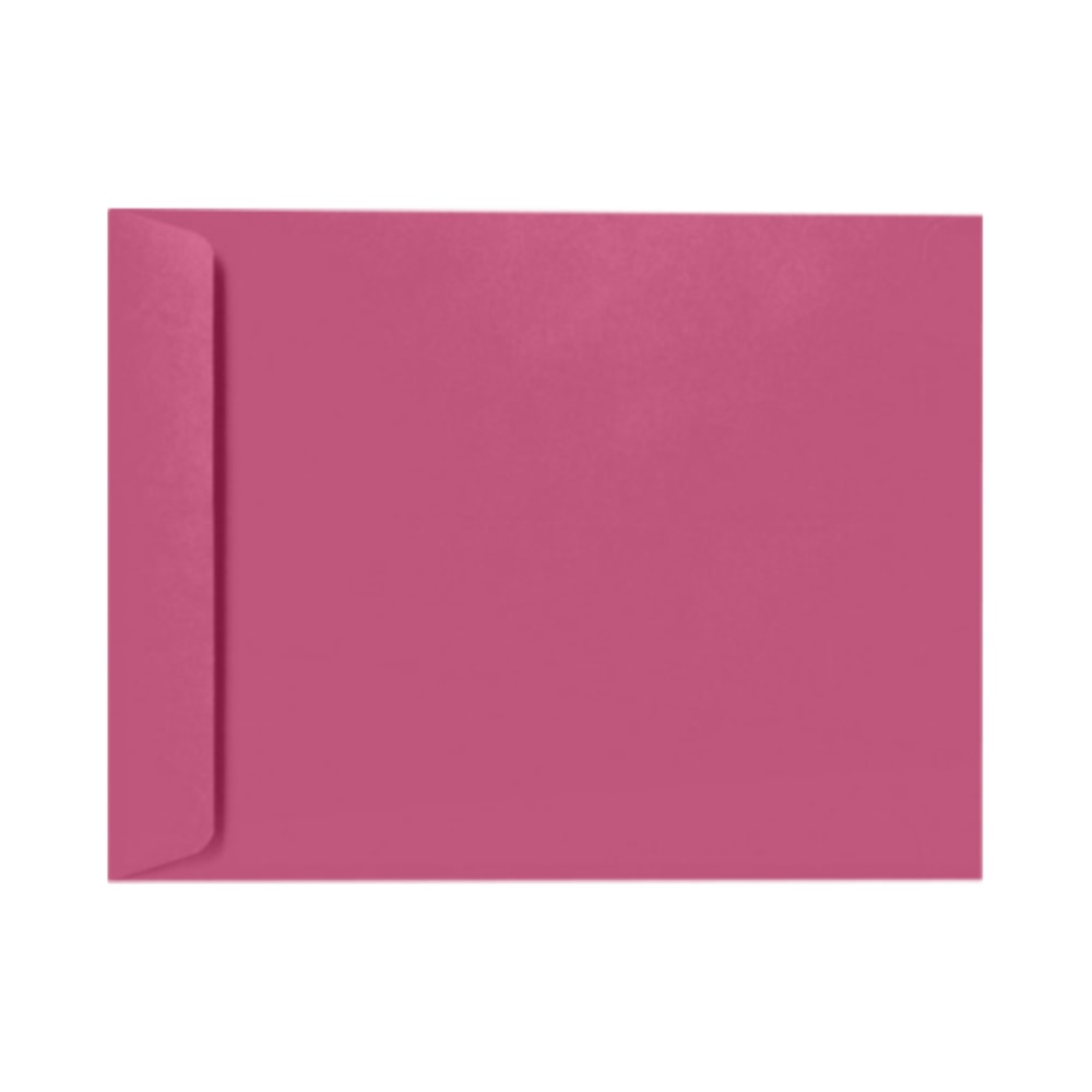 LUX Open-End 10in x 13in Envelopes, Peel & Press Closure, Magenta, Pack Of 50