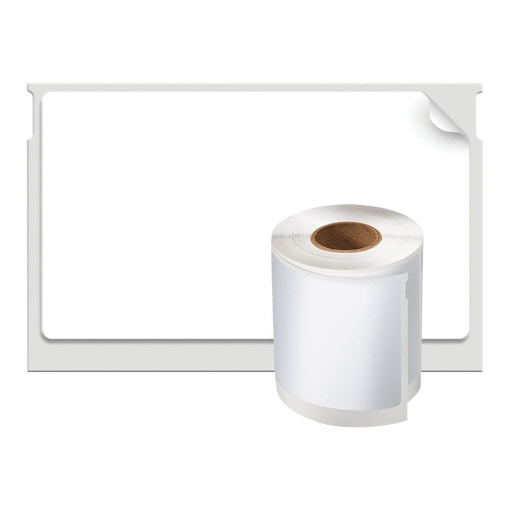 DYMO LabelWriter Video Spine Labels, DYM30326, 1 4/5inW x 3 1/10inL, Rectangle, Direct Thermal, White, Roll Of 150