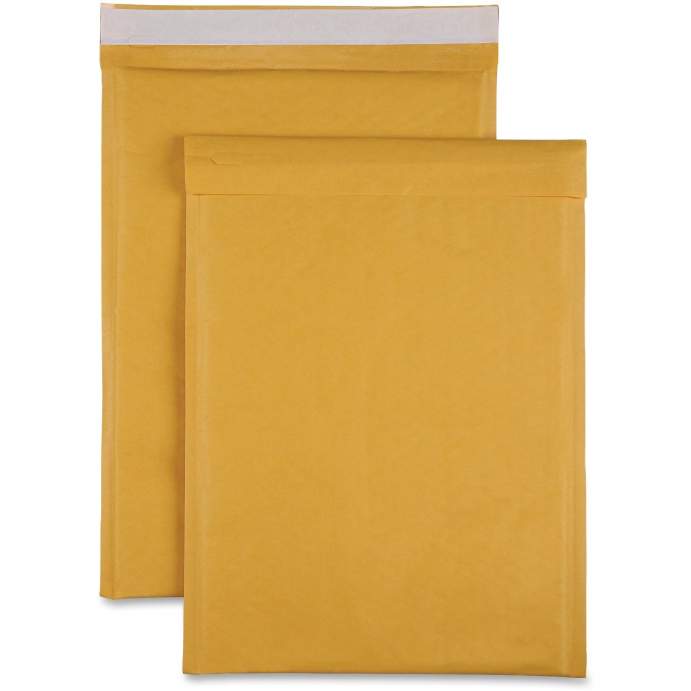 Sparco Size 5 Bubble Cushioned Mailers - Bubble - #5 - 10 1/2in Width x 16in Length - Self-sealing - Kraft - 100 / Carton - Kraft