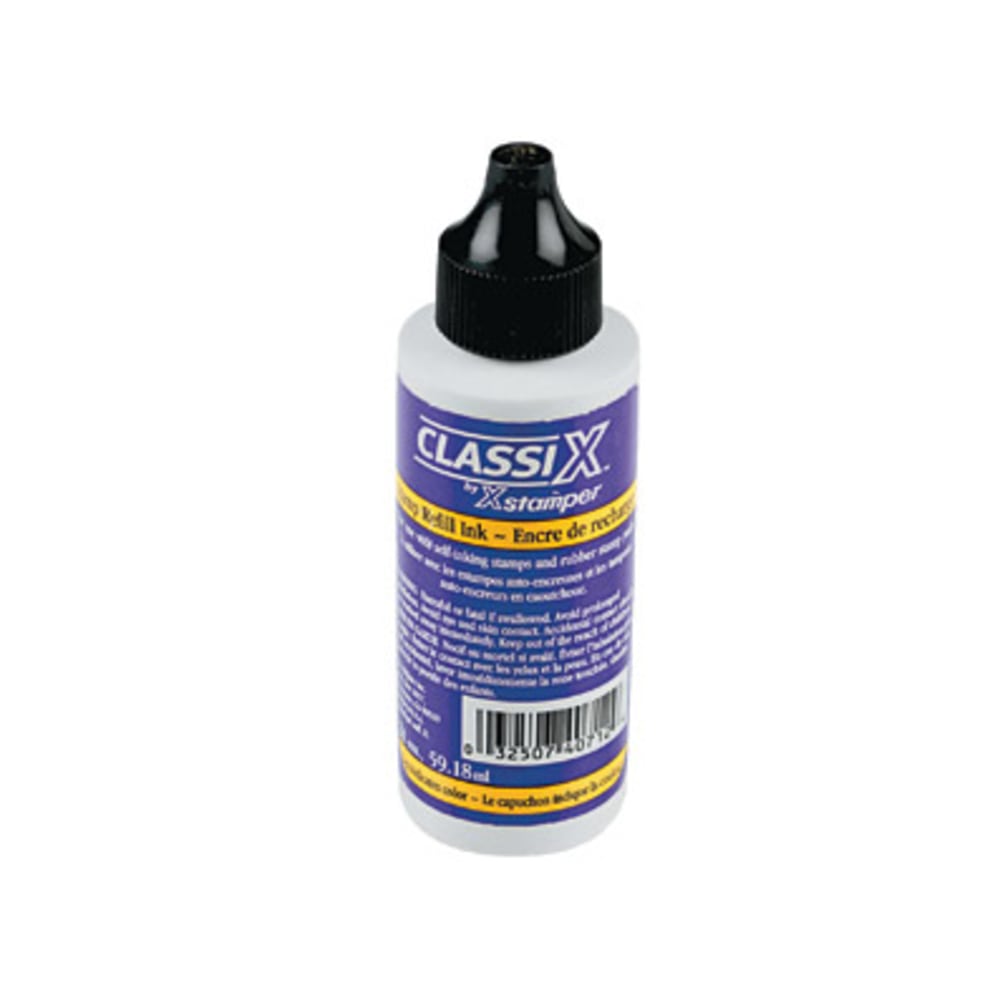 Xstamper Classix Custom Self-Inking Refills - 1 Each - Black Ink - 2 fl oz