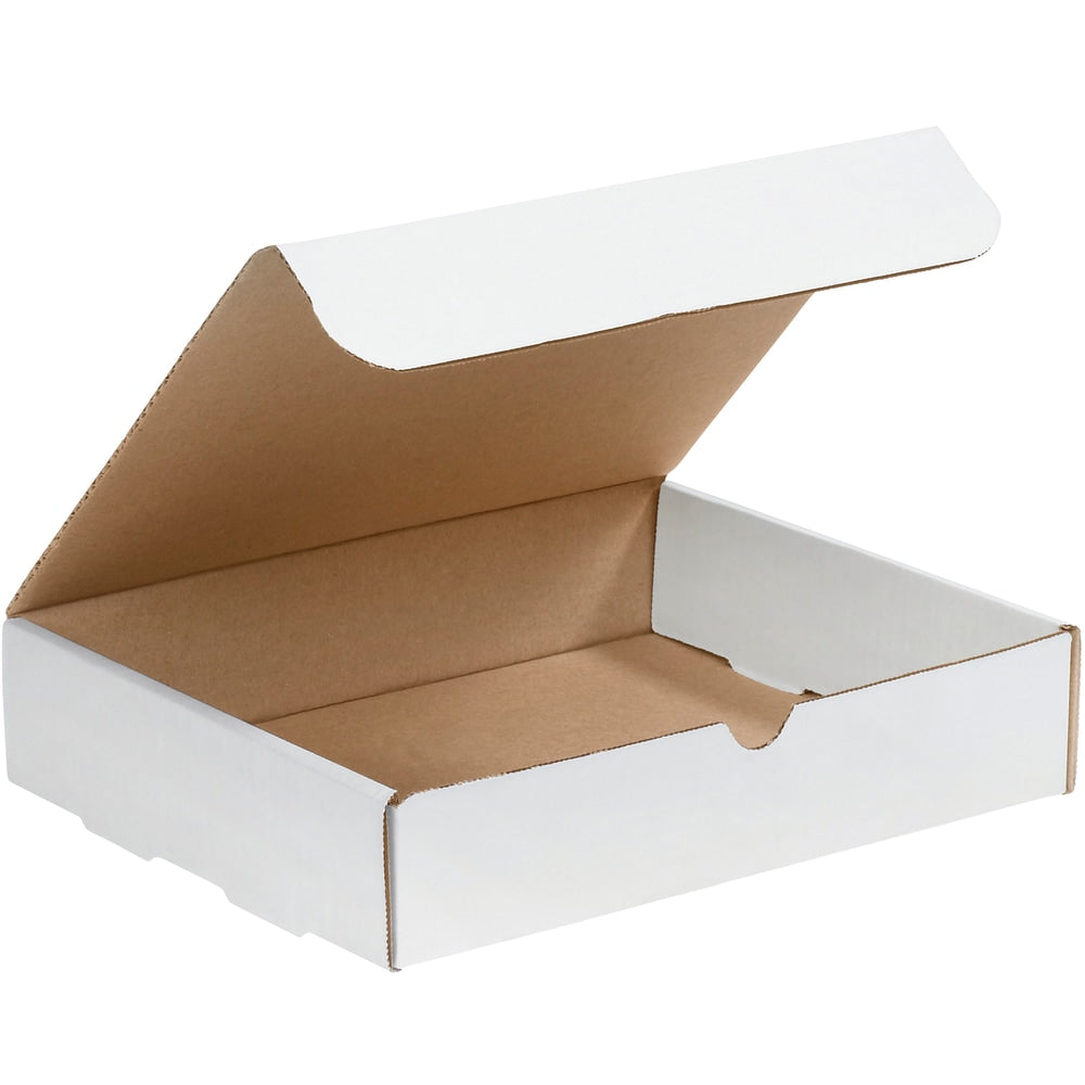 Partners Brand White Literature Mailers, 11 1/8in x 8 3/4in x 2 5/16in, Pack Of 50