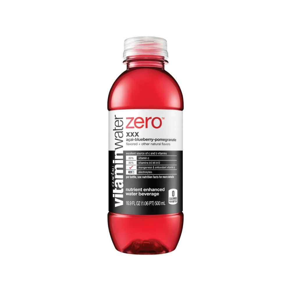 glaceau vitaminwaterzero XXX with Açai-Blueberry-Pomegranate Flavor, 16.9 Oz, 1 Bottle