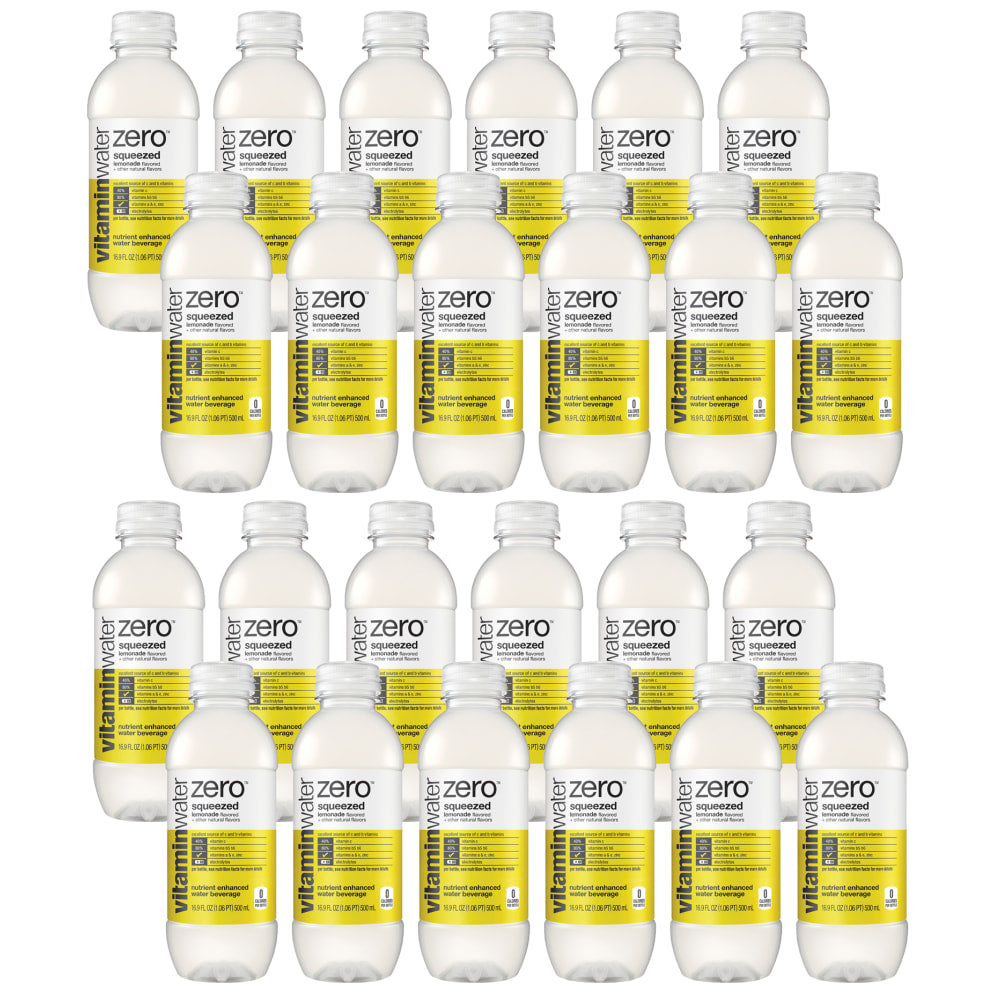 glaceau vitaminwaterzero Squeezed, 16.9 Oz, Pack Of 24