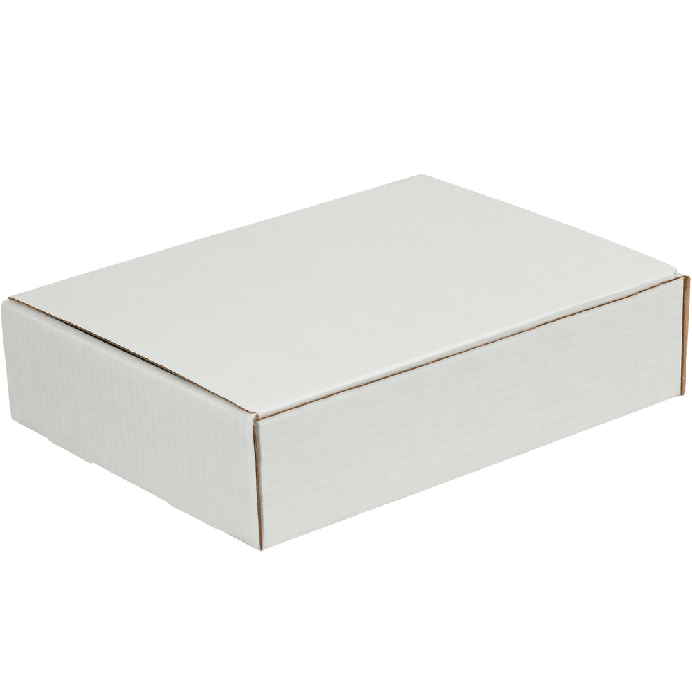 Partners Brand White Literature Mailers, 12 1/8in x 9 1/4in x 3in, Pack Of 50